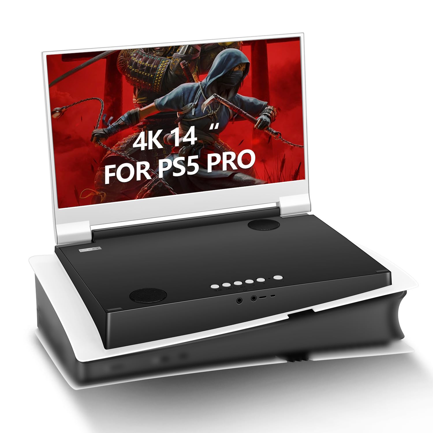 G-STORY 14 Inch IPS 4k 60Hz Portable Monitor Gaming Display Integrated with PS5 pro(not Included) 38402160 with 2 HDMI Ports,Fre