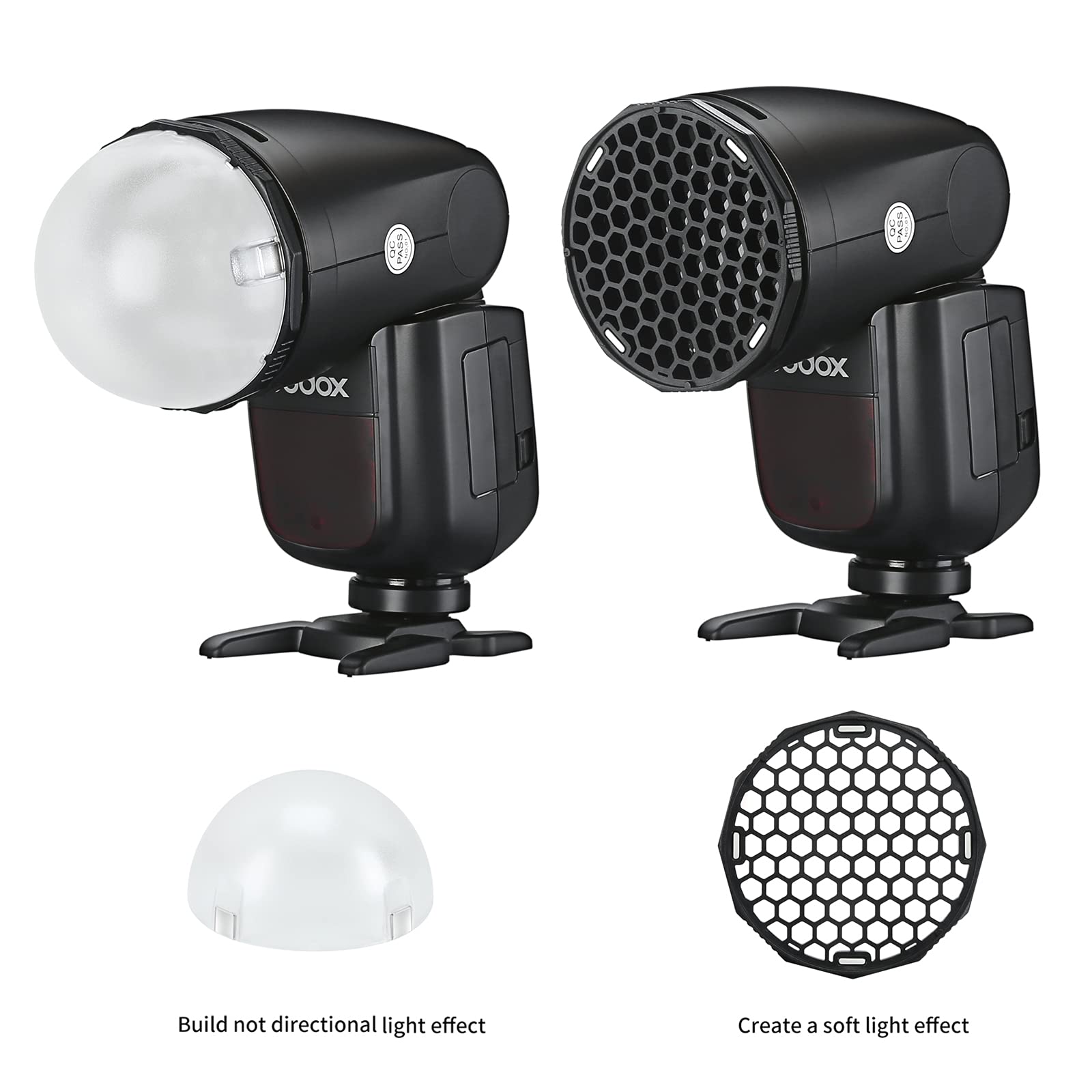 Letwing Tr 09 Magnetic Round Head Flash Accessory Kit For Godox V1 Flash Godox V1 Pro Flash And Godox H200R Godox Ad200 Ad200Pro