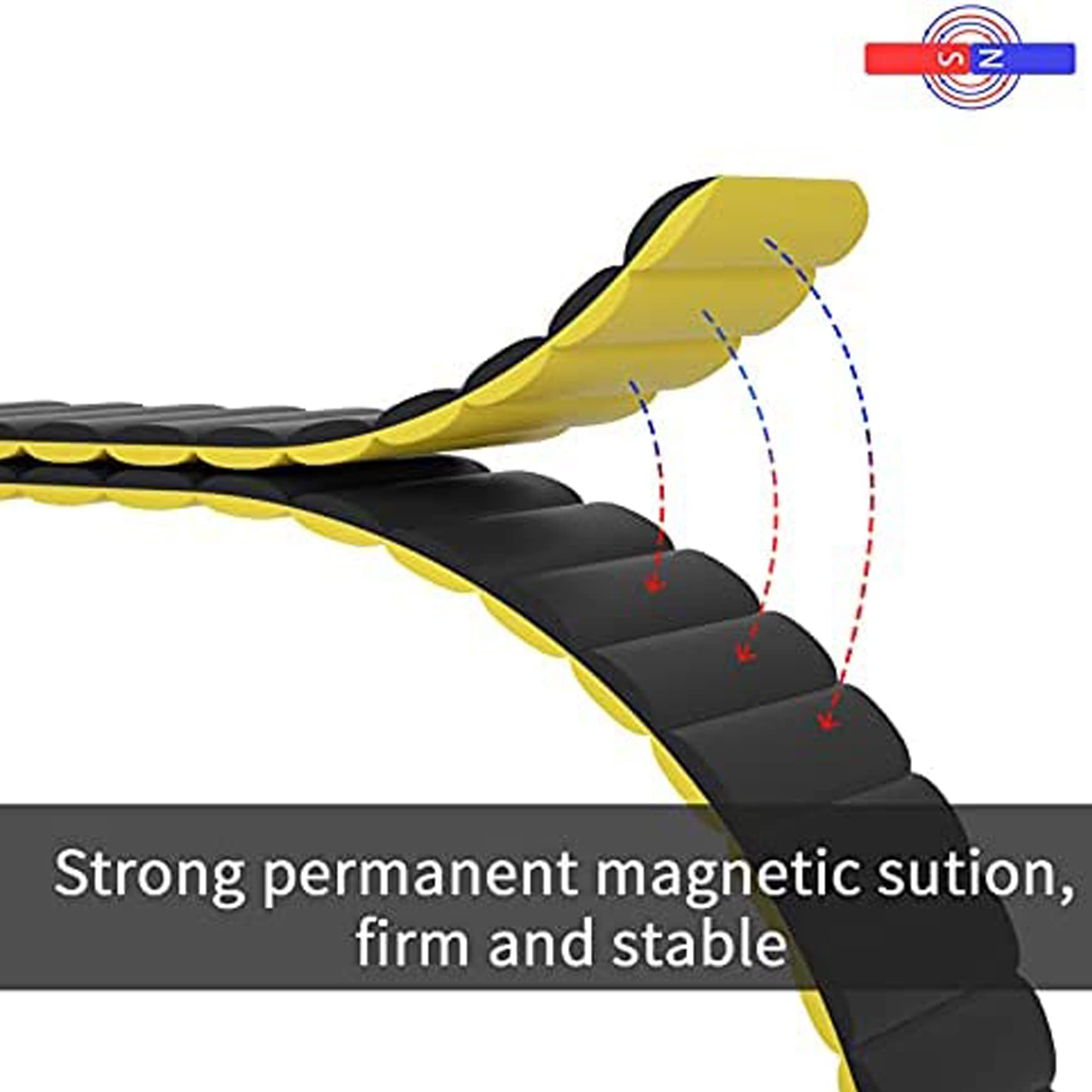 Pfct-U Magnetic Watch Band, Silicone Watch Strap Quick Release Smart Watch Bands 20Mm 22Mm For Galaxy Watch 42Mm 46Mm Gear S2 S3