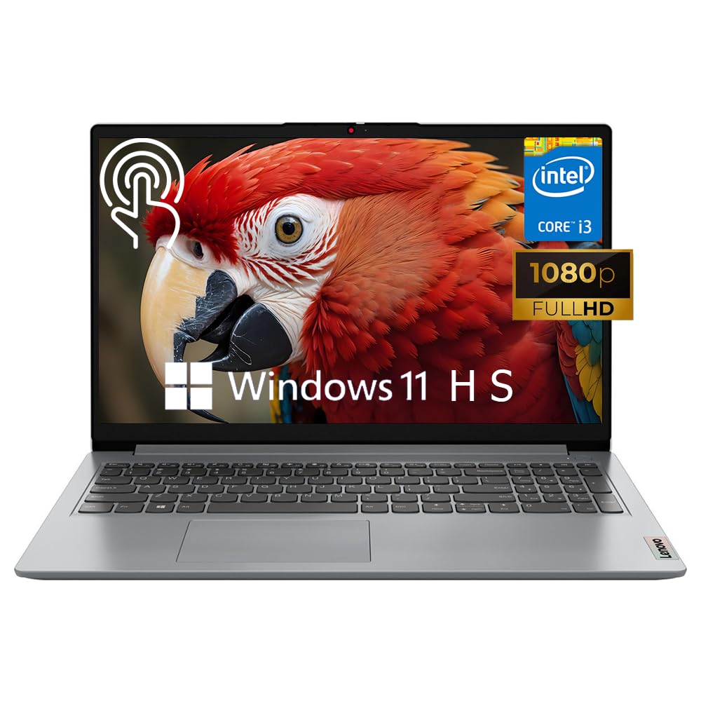 Lenovo Ideapad 1I 15.6'' Touch Laptop, Intel Core I3 1215U, 15.6'' Fhd Touchscreen Display, 8Gb Ram, 256Gb Ssd, Intel Uhd Graphi