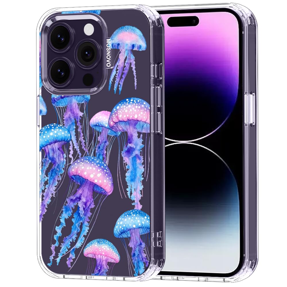 MOSNOVO for iPhone 14 Pro Case, Shockproof Military-Grade Protection 6.6ft Drop Tested, Clear Phone Case for iPhone 14 Pro, Myst