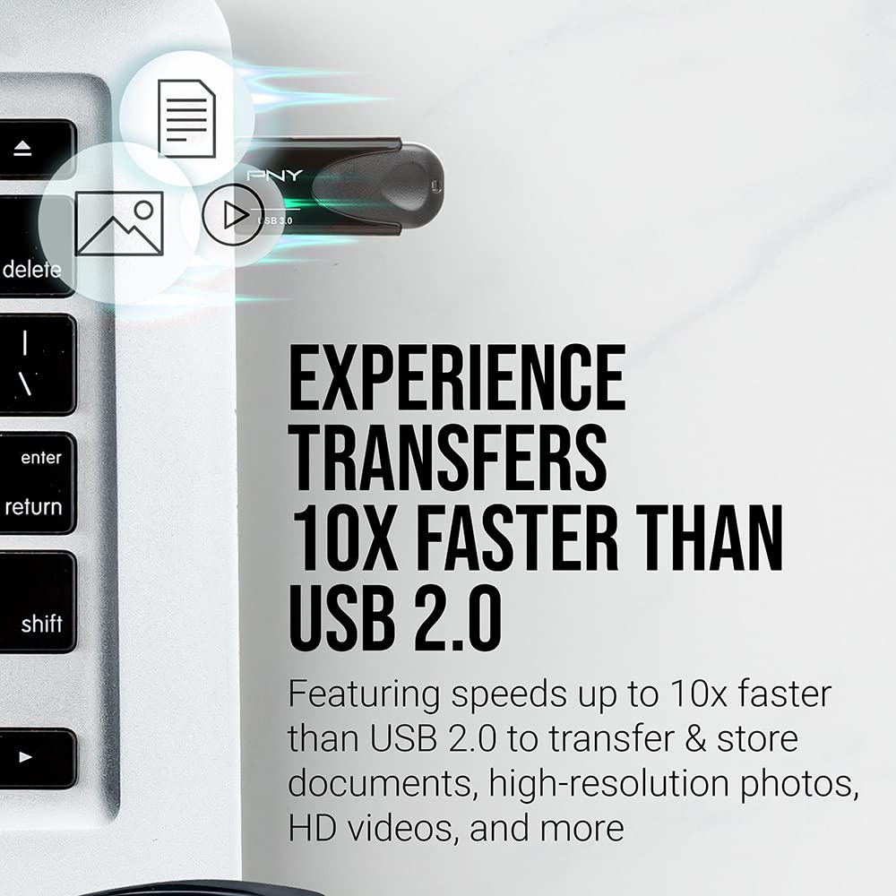 Pny 64Gb Turbo Attache 4 Usb 3.0 Flash Drive