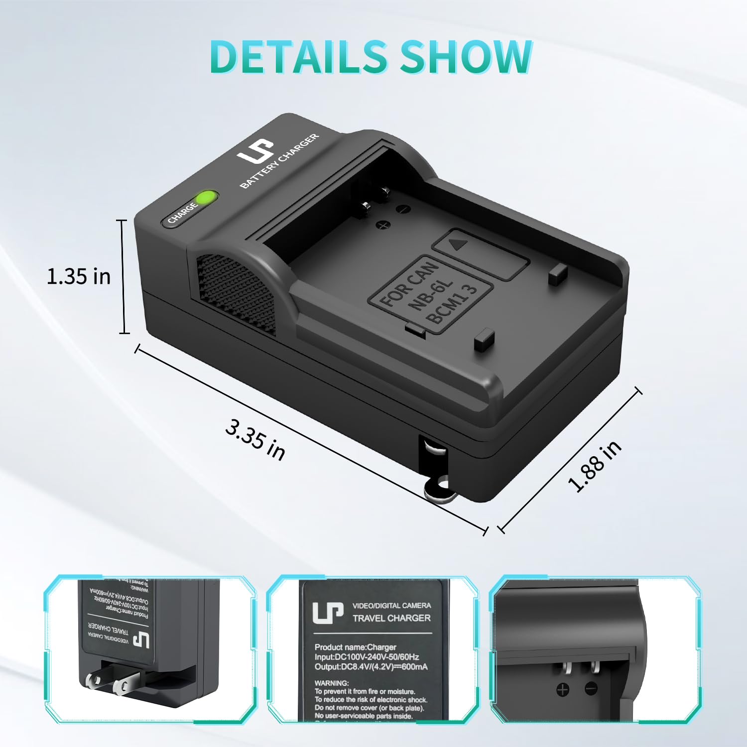Lp Nb 6L Nb 6Lh Battery Charger, Camera Charger For Canon Powershot S120, Sx170 Is, Sx260 Hs, Sx280 Hs, Sx500 Is, Sx510, Sx520,