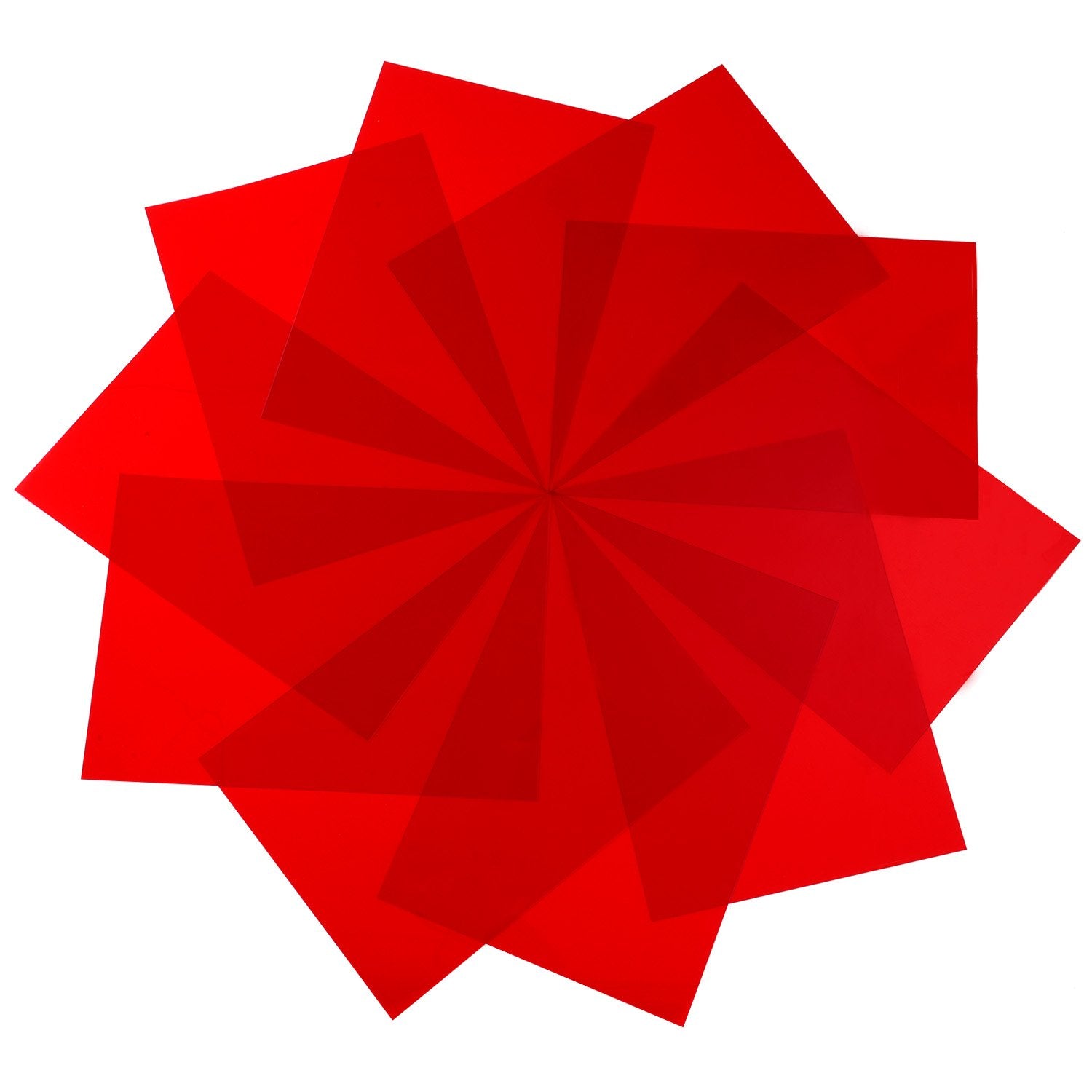 9 Pack Gel Filter Colored Correction Gel Light Filter Transparent Color Film Plastic Sheets, 11.7 By 8.3 Inches (Red)