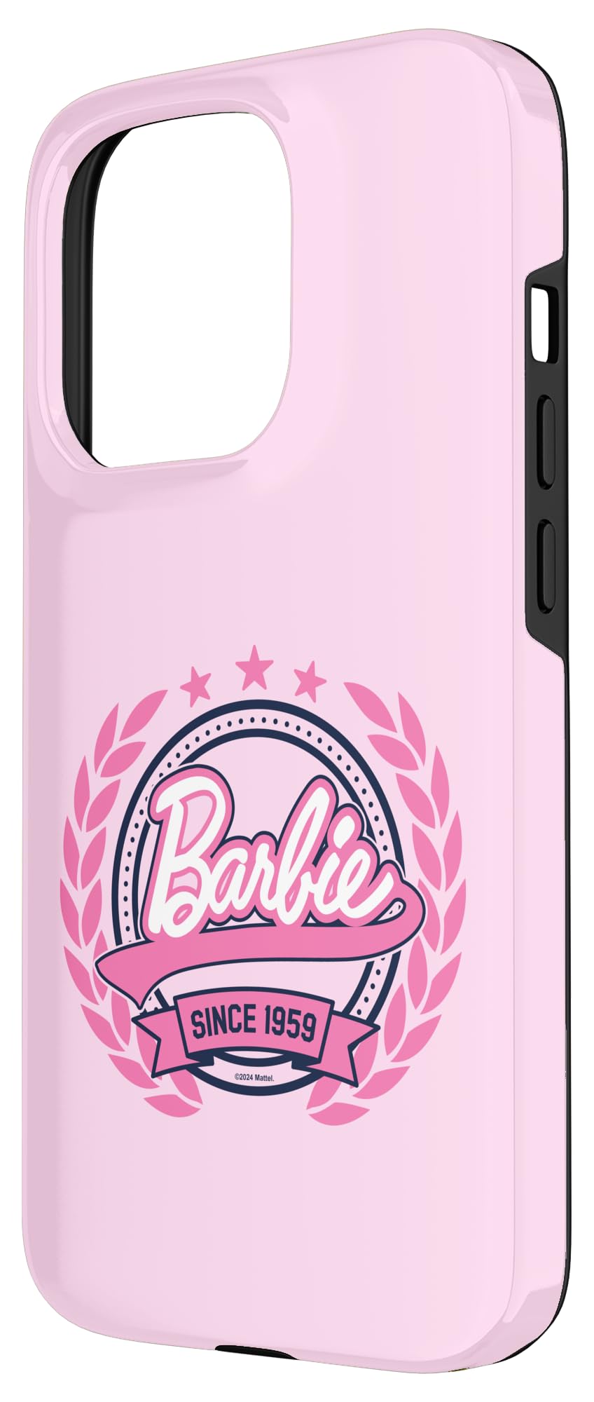 Iphone 15 Pro Barbie   Varsity Collegiate Seal Since 1959 Logo Case