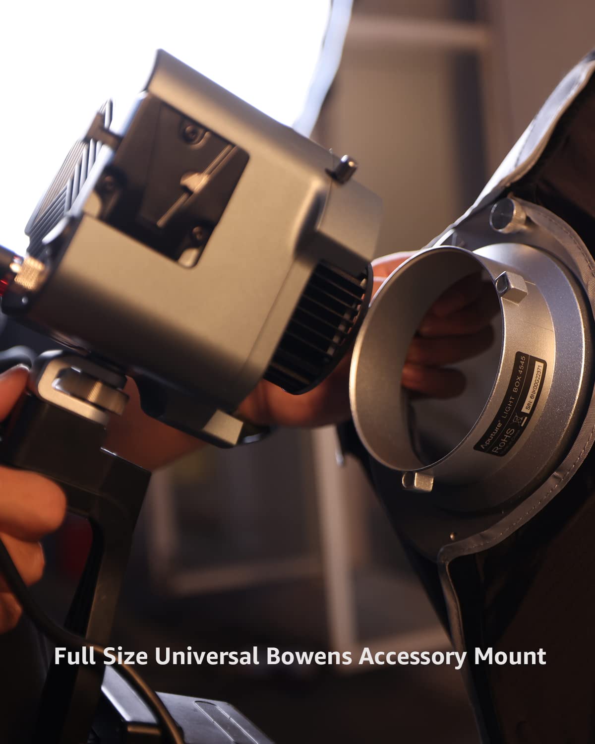 Aputure Amaran 60Ds Video Lighting,Amaran 60D Studio Light,65W Bowens Mount Led Video Light,App Control,Dc/Ac Power Supply,Photo