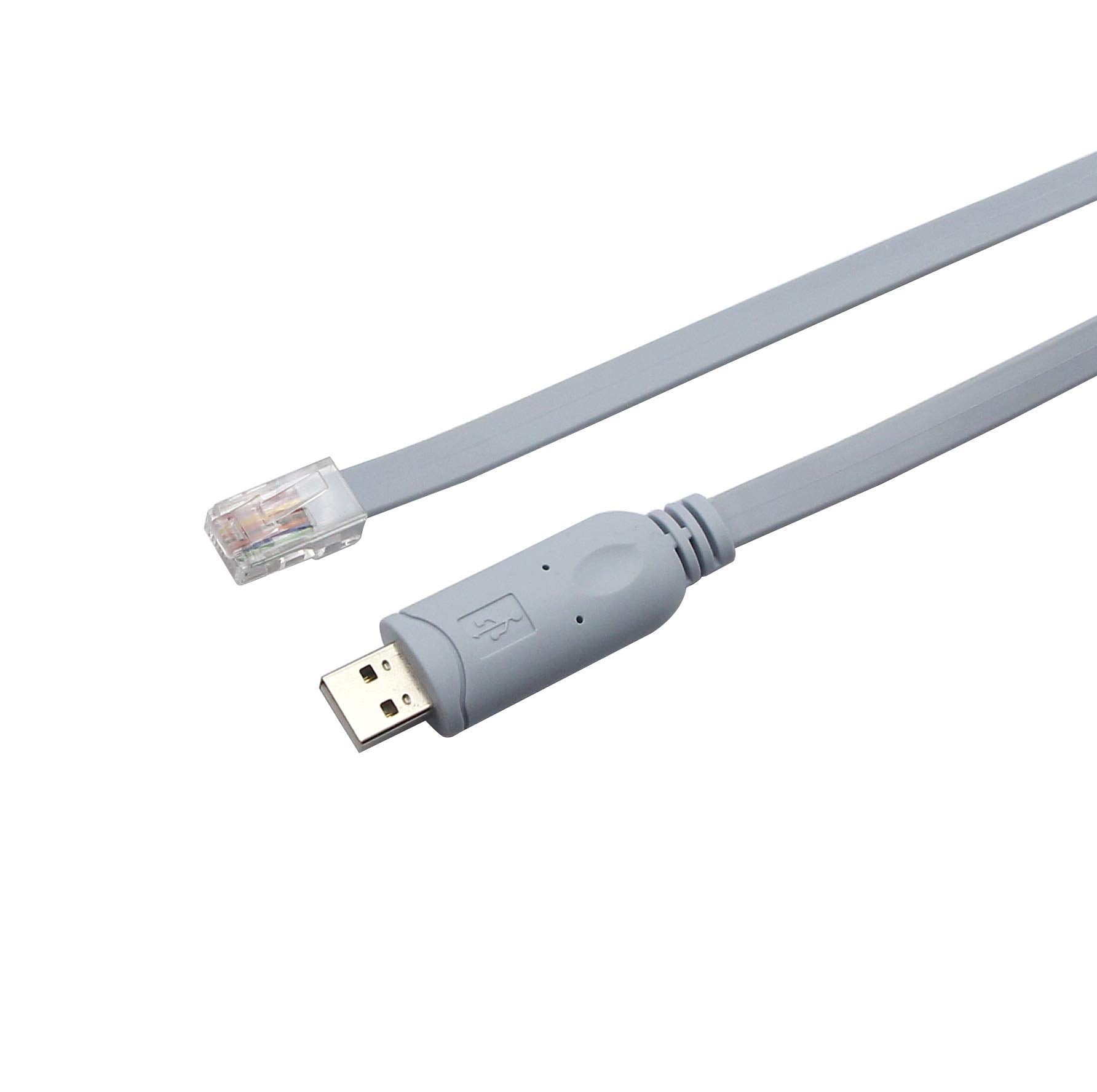 Usb 2.0 Console Cable With Ftdi Chip,Usb To Rj45 Console Cable For Routers/Windows 7,8 /Switches (Usb 6Ft 1.8M)