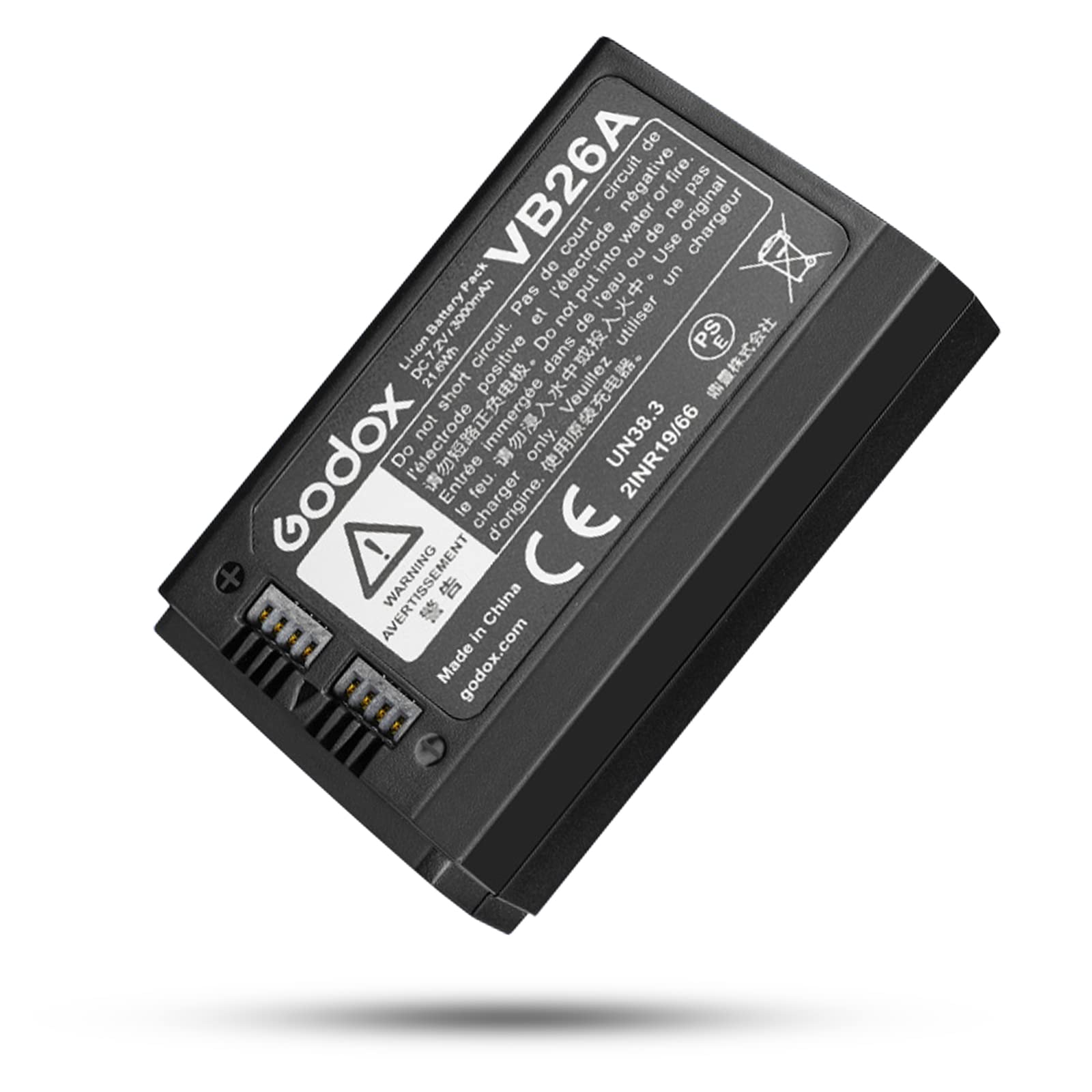 Godox V1 Battery Vb26 Vb26A Vb26B Rechargeable Li Ion Battery V1 V1 S V1 N V1 C V1 F V1 O Round Head Flash V860Iii V860Iii S V86