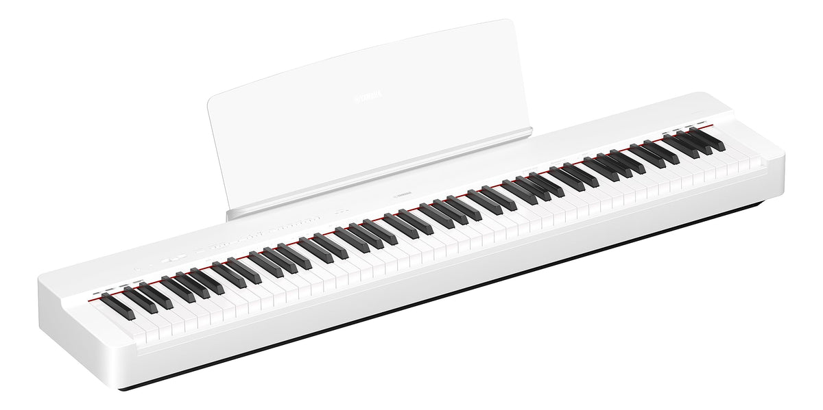Yamaha P225Wh, 88 Key Weighted Action Digital Piano With Power Supply And Sustain Pedal, White (P225Wh)