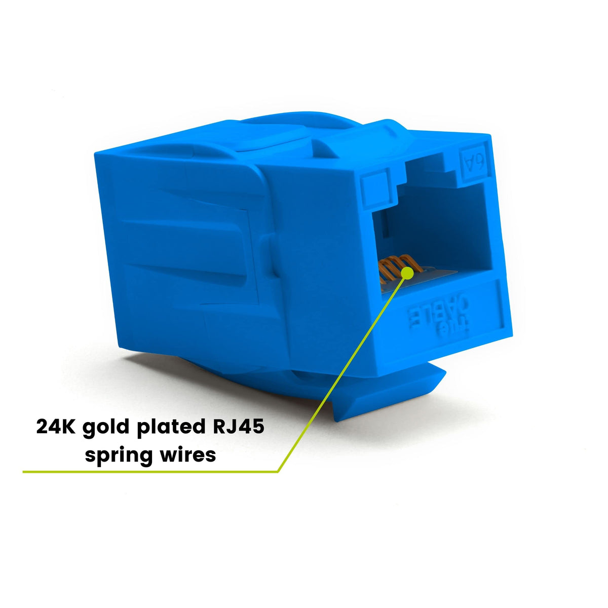 Truecable Cat6A Keystone Jack Coupler, Unshielded (Utp), Poe++ (4Ppoe ...