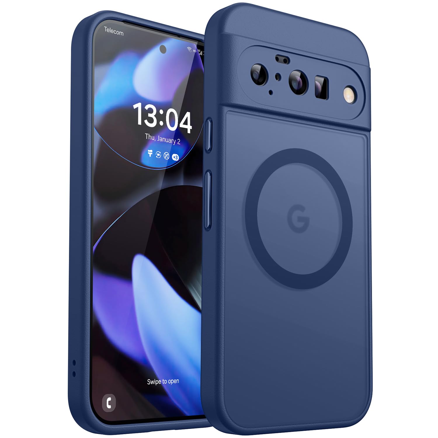 CANSHN Magnetic for Google Pixel 10 Case(6.3 Inch), Upgraded [Full Camera Protection] [Compatible with Magsafe] [Translucent Mat