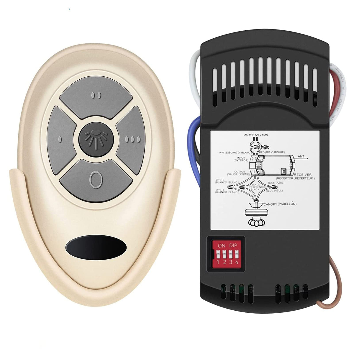 Fan 35T Ceiling Fan Remote Control Kit, For Harbor Breeze, Replacement For Harbor Breeze, Hampton Bay, Hunter, With Receiver Fan