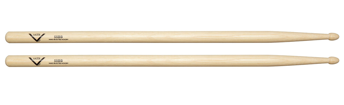 Vater 55Bb Hickory Drum Sticks With Acorn Tip, Pair