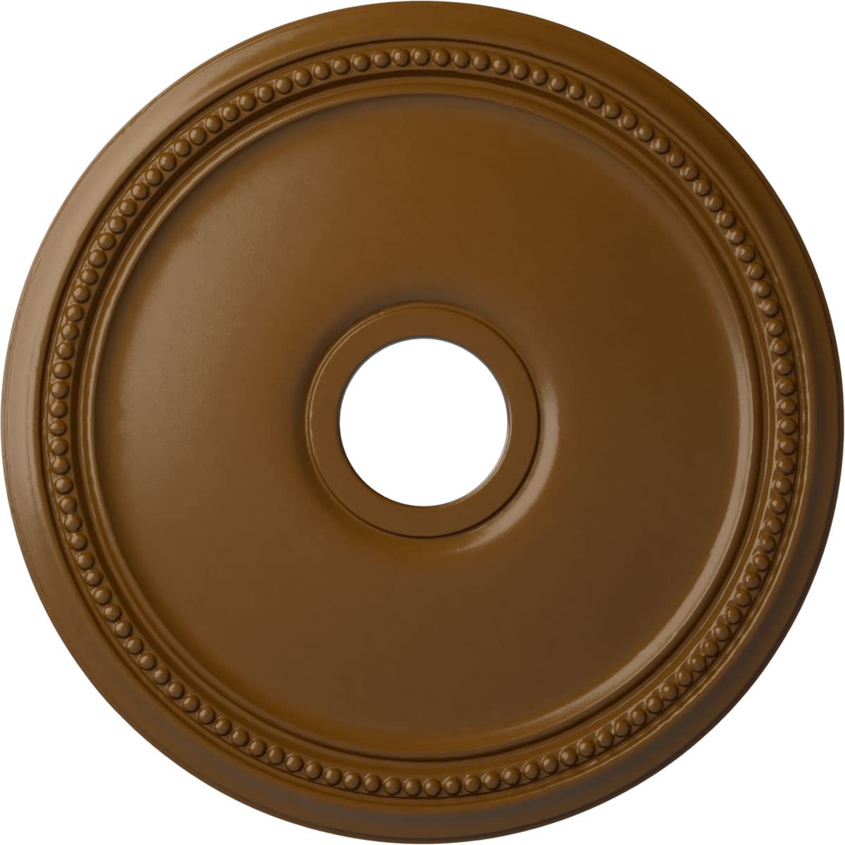 Ekena Millwork Cm18Distf Diane Ceiling Medallion, 18''Od X 3 5/8''Id X 1 1/8''P, Hand Painted Smokey Topaz