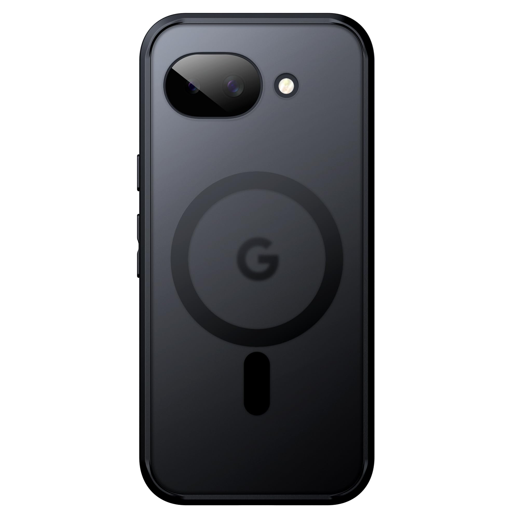 JETech Magnetic Case for Google Pixel 10a, Compatible with MagSafe, Translucent Matte Back Shockproof Phone Cover (Black)