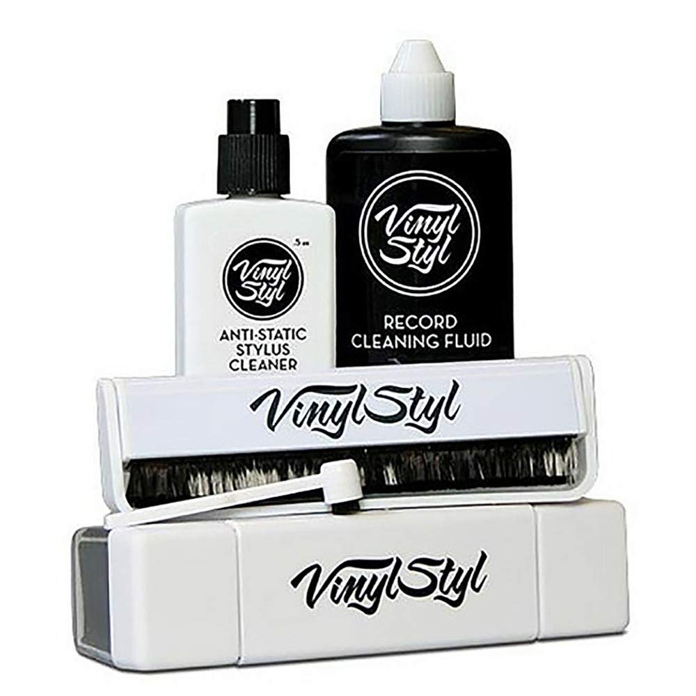 Vinyl Styl Ultimate Vinyl Record Care Kit   Record & Stylus Brushes   Fluid And Case