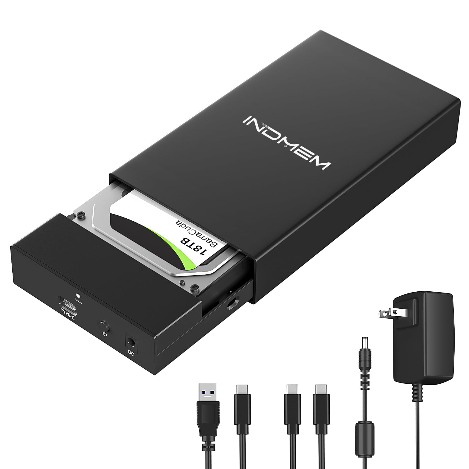 SAS to USB 3.0 Enclosure, SAS Hard Drive Adapter Reader Converter for 2.5/3.5inch SSD HDD,SAS Hard Disk Docking Station with 12V 2A Power Supply 10Gbps,Up to 18TB -Like New