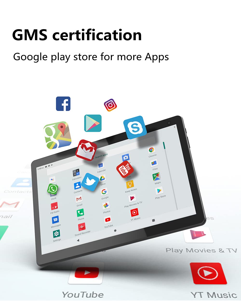 Coopers Tablet 10 Inch Android Tablets, Android 12 Tablet Quad Core Processor 32Gb Storage Tablet Computer, 4Gb Ram, 8Mp Camera,