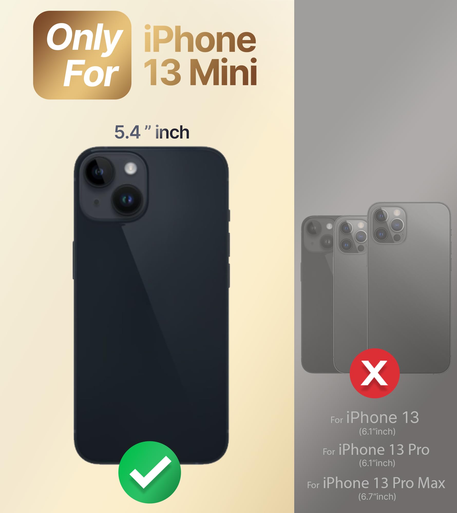 Xyz For Iphone 13 Mini Case With Stand, Phone Case With Double Ring Kickstand, Women Girl Cute Love Heart Luxury Bling Protectiv