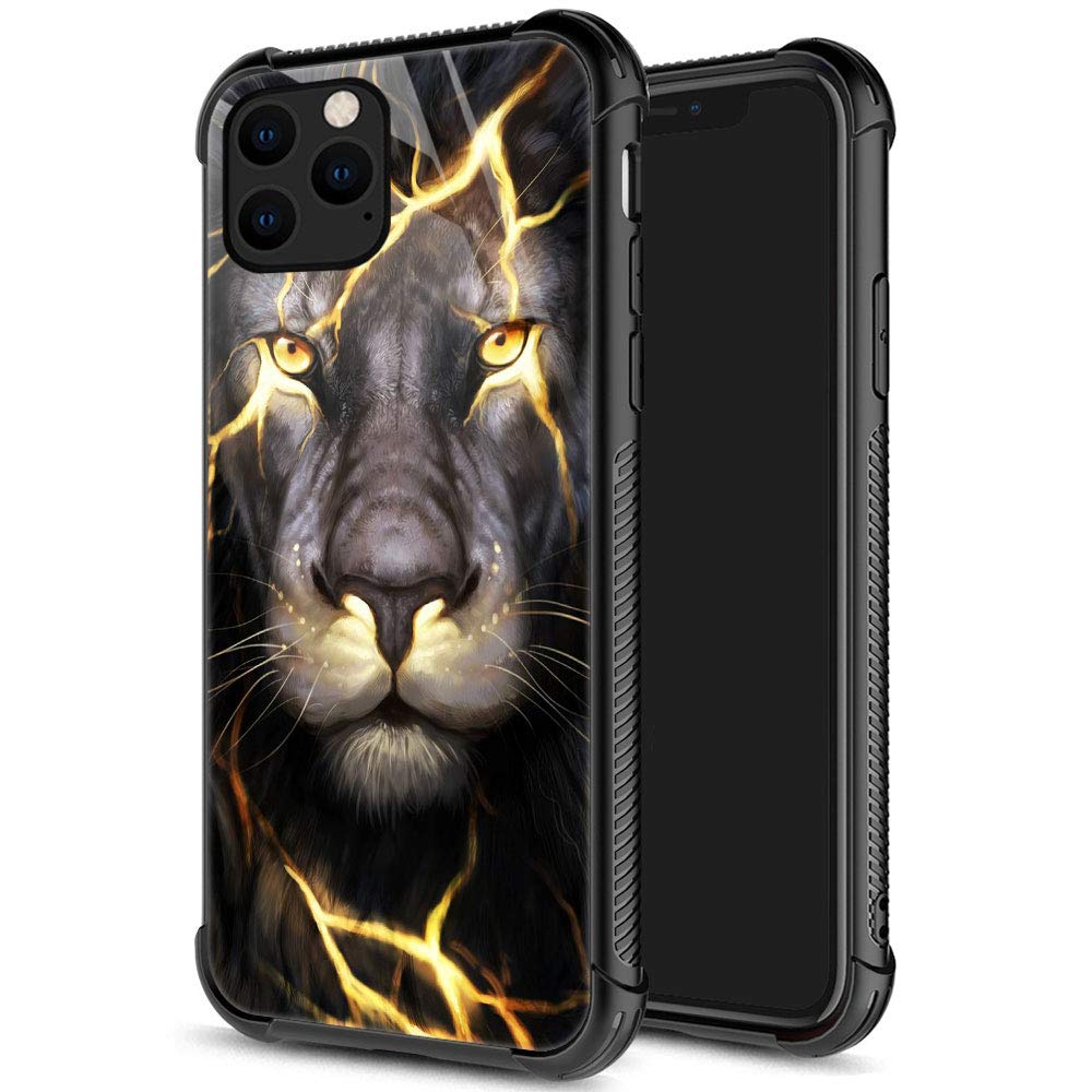 Zhegailian Case Compatible With Iphone 12 Mini,Magma Lion Case For Iphone 12 Mini For Boys Men,Pattern Design Anti Scratch Organ