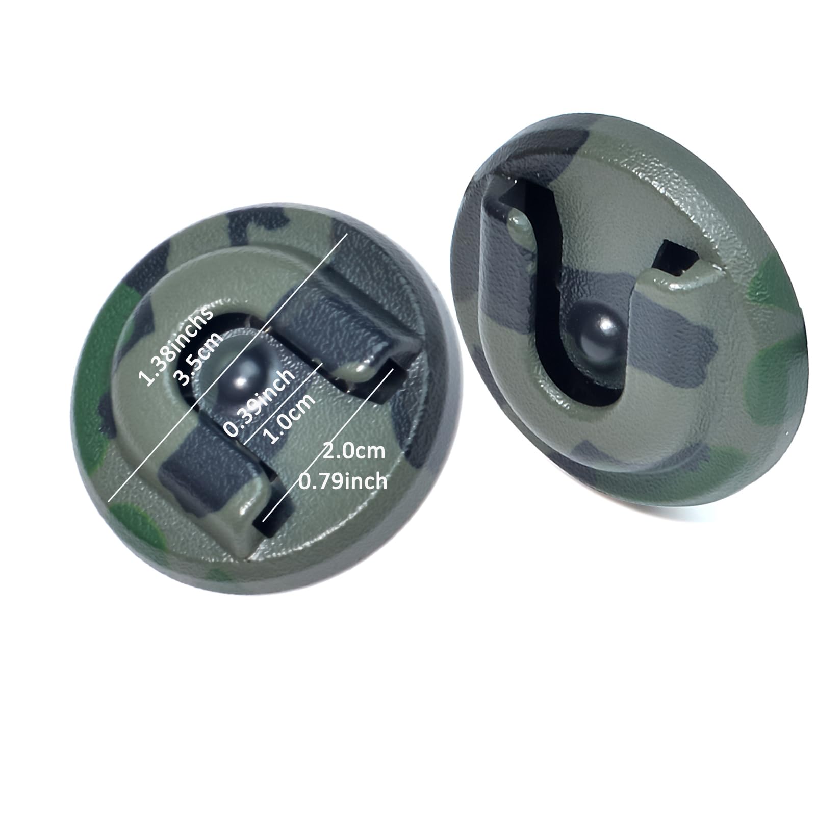 Hys Cb Mic Holder Mobile Radio Microphone Hang Up Clip With Adhesive For Yaesu Icom Vexter Motorola Kenwood Speaker Mics With Round Knob (Green)