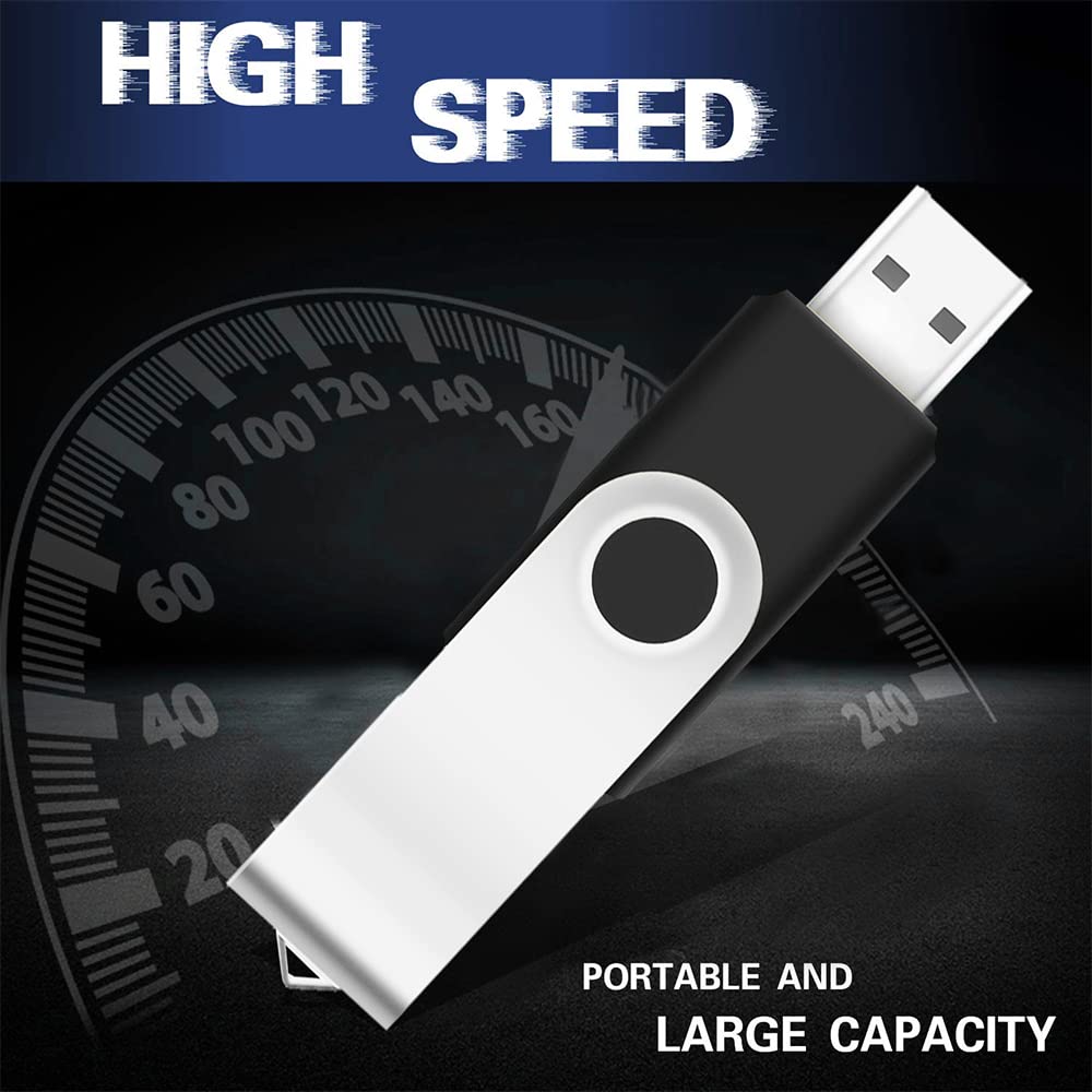 Eastbull 50Pack Bulk Flash Drives 8Gb Usb 2.0 Flash Drives Pack Thumb Drive Bulk Usb Drive Bulk (Black 50Pcs)