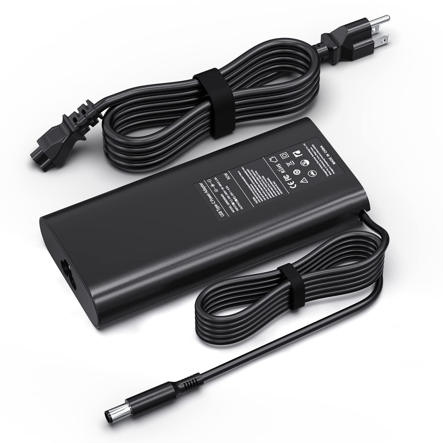 90W Laptop Charger For Dell Latitude E6410 E6420 E6430 E6440 E6540 7490 7390 7480 5490 5580 5480 3190 E5470 E6520 E7440 E7450 With Size 7.4X5.0Mm Power Supply Cord Plug