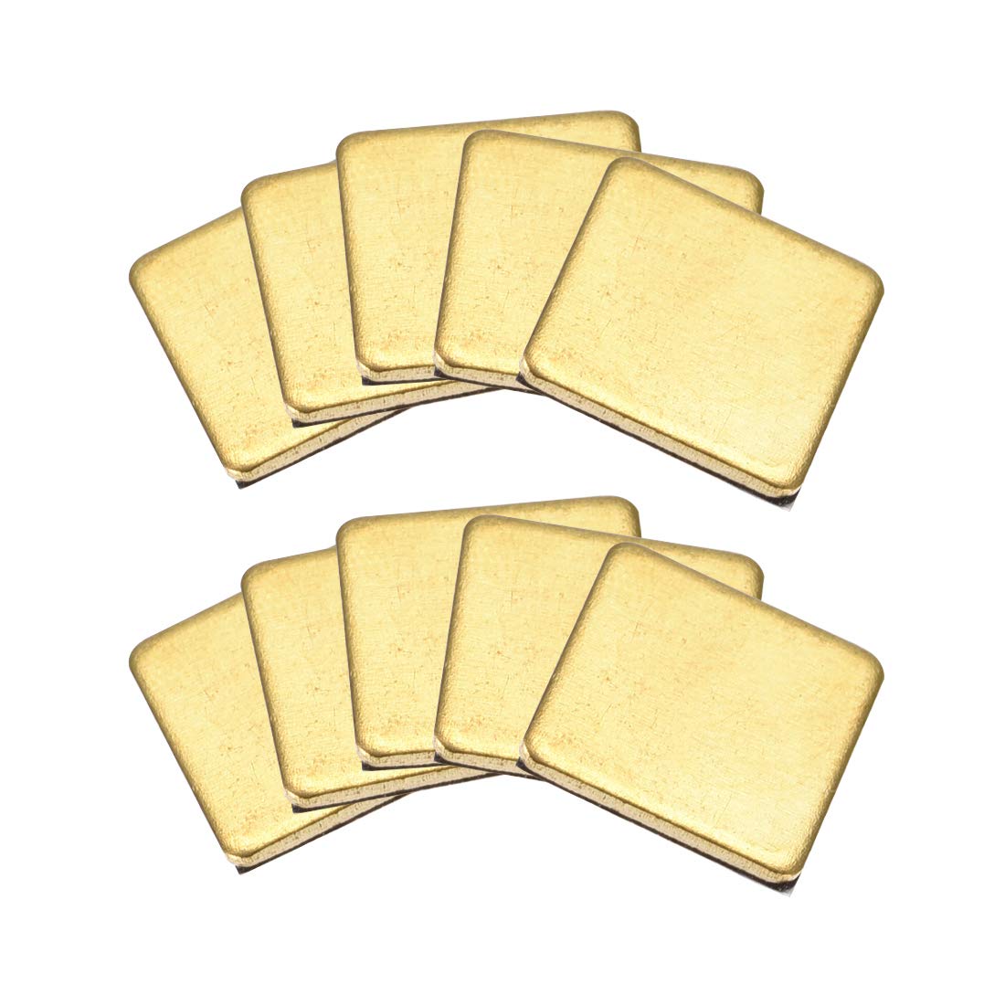 Uxcell Flat Ic Chipset Thermal Copper Heatsink With Adhesive Pad For Rpi,12X12X1Mm 10Pcs