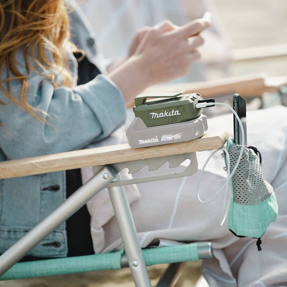 Makita Adadp05 Outdoor Adventure 18V Lxt Cordless Power Source, Power Source Only, Usb, Camo Green