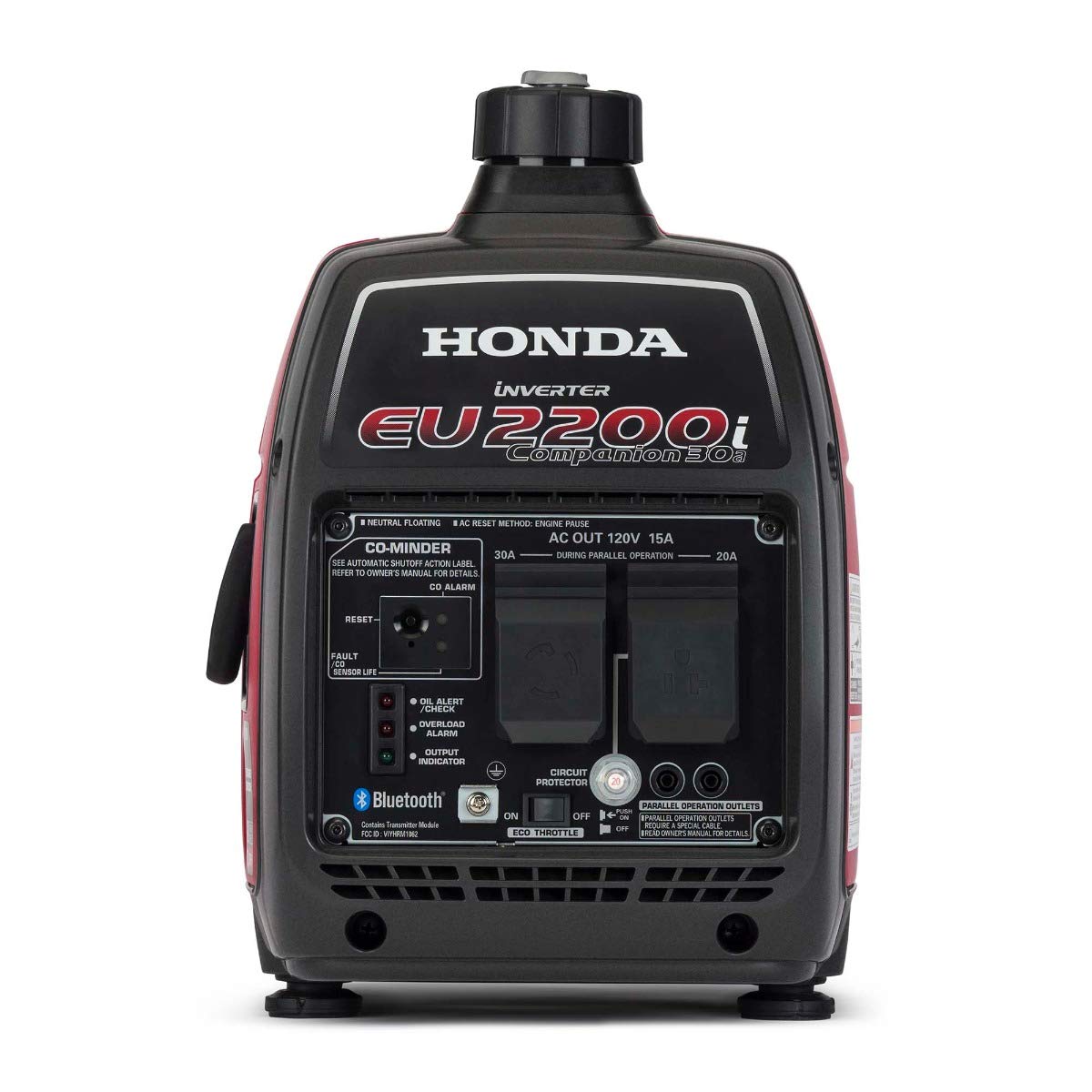 Honda Eu2200Itan1 2200-Watt 120-Volt Companion Super Quiet Portable Inverter Generator With Co-Minder - 49-State