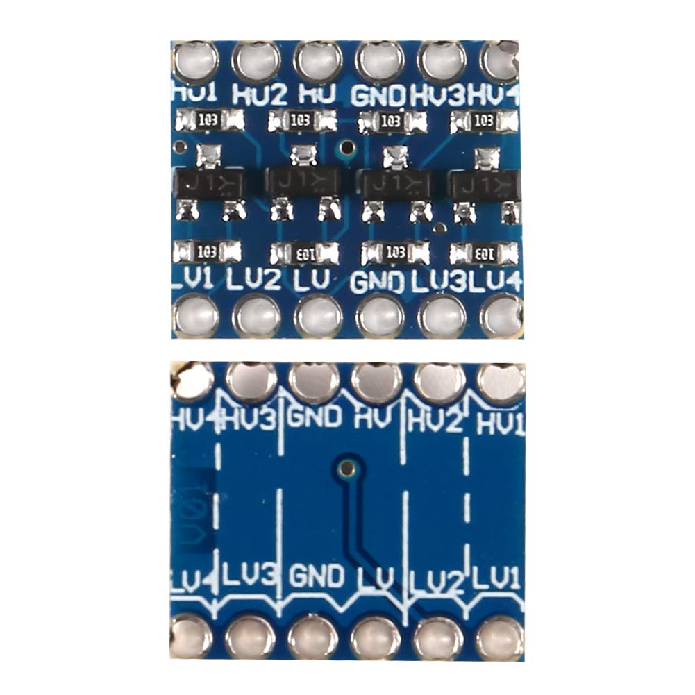 Aceirmc 12Pcs 4 Channels Iic I2C Logic Level Converter Bi-Directional Module 3.3V To 5V Shifter For Arduino