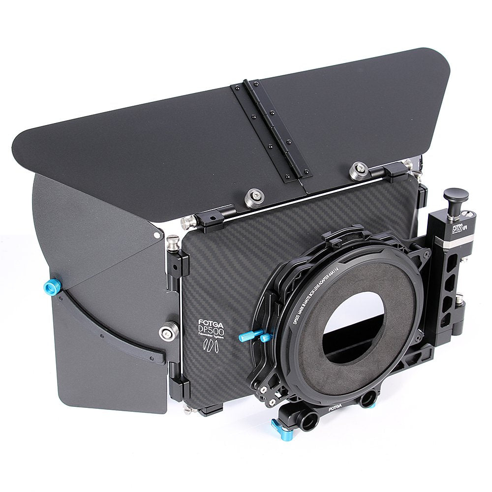 Fotga Dp500Iii Pro 15Mm Rail 4X4 Dslr Swing-Away Matte Box W/Donuts For Sony A7R A7S Ii Iii A9 Gh6 S5Ii For Canon 5D 6D 7D R8 R1