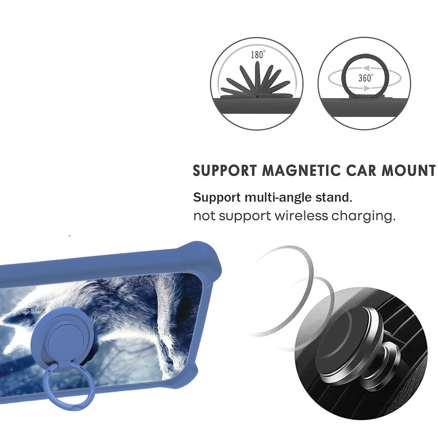 Jioeuinly Blu C5 Max 2022 Case Compatible For Blu Studio X5 Max 2022 Phone Case Cover [With Tempered Glass Screen Protector][Har