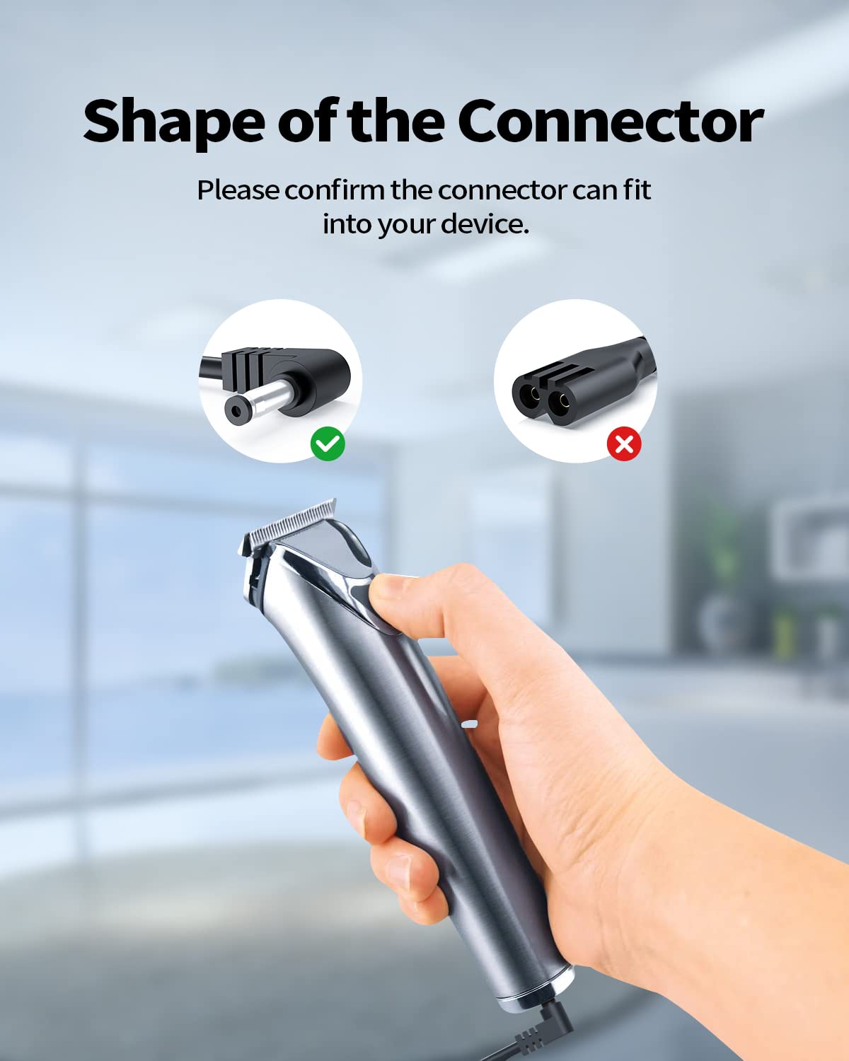 Ac Charger Fit For Wahl Trimmer 9888L 9818L 9854L 9918D Wnt 9 Wnt  9864 9876 9766 5622 5623 8779 79608 97581 Hair Beard Clipper