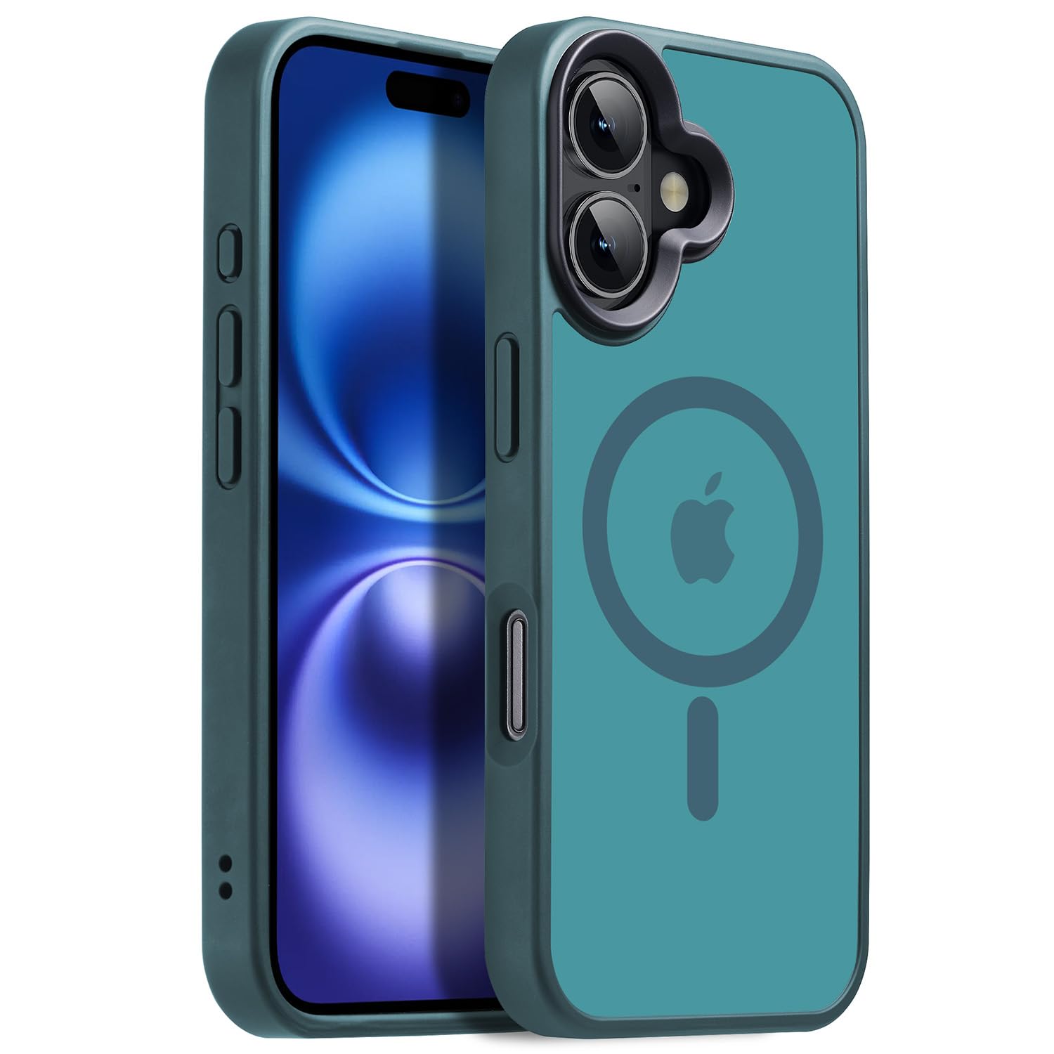 Yzoiko Strong Magnetic Case For Iphone 16 Case [10Ft Grade Drop Tested & Compatible With Magsafe] Translucent Anti Fingerprint S