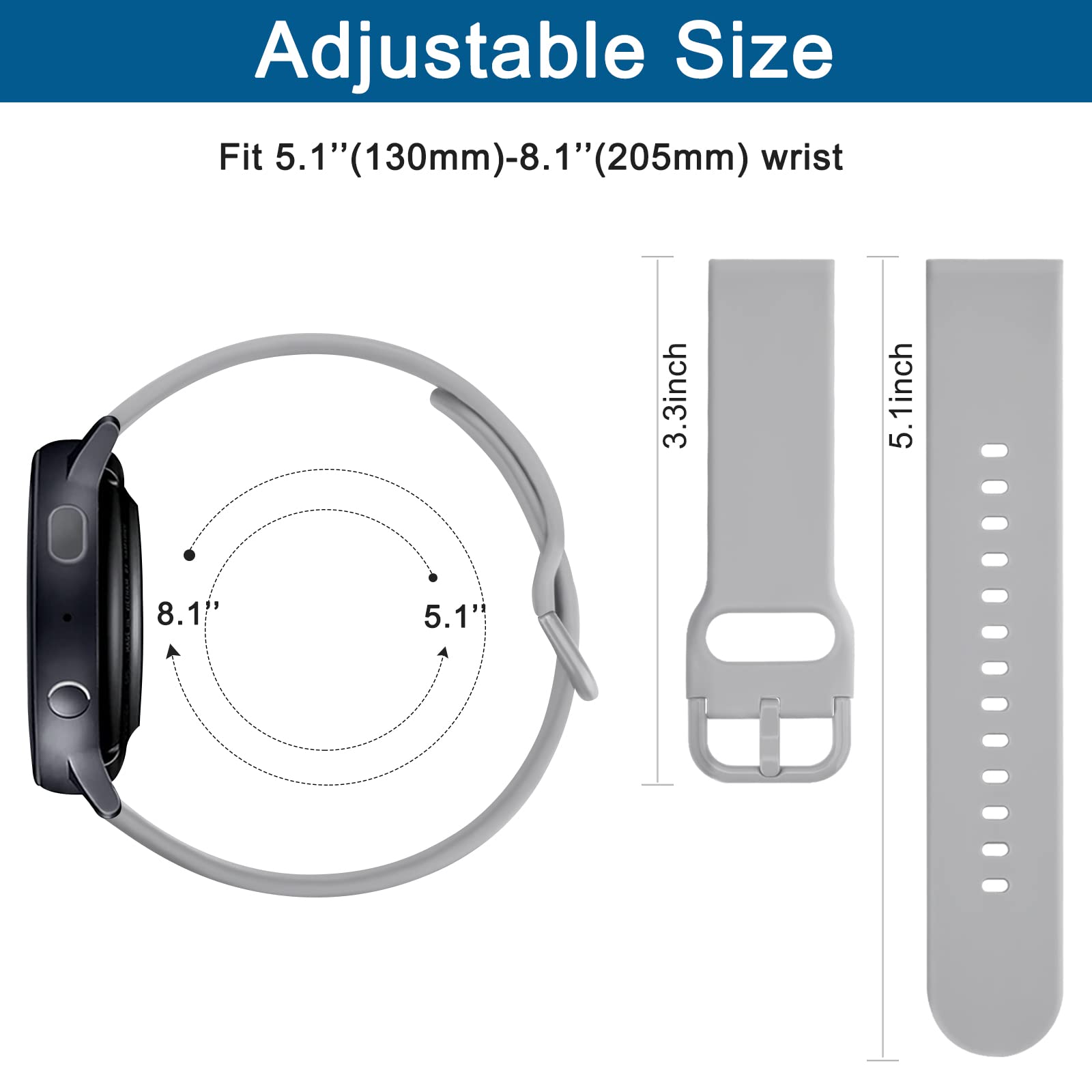 Meliya Bands For Amazfit Gts 4 / Gts 4 Mini / Gtr Mini / Gts 3 / Gts 2 / Gts 2E / Gts 2 Mini / Gts, 20Mm Quick Release Soft Sili