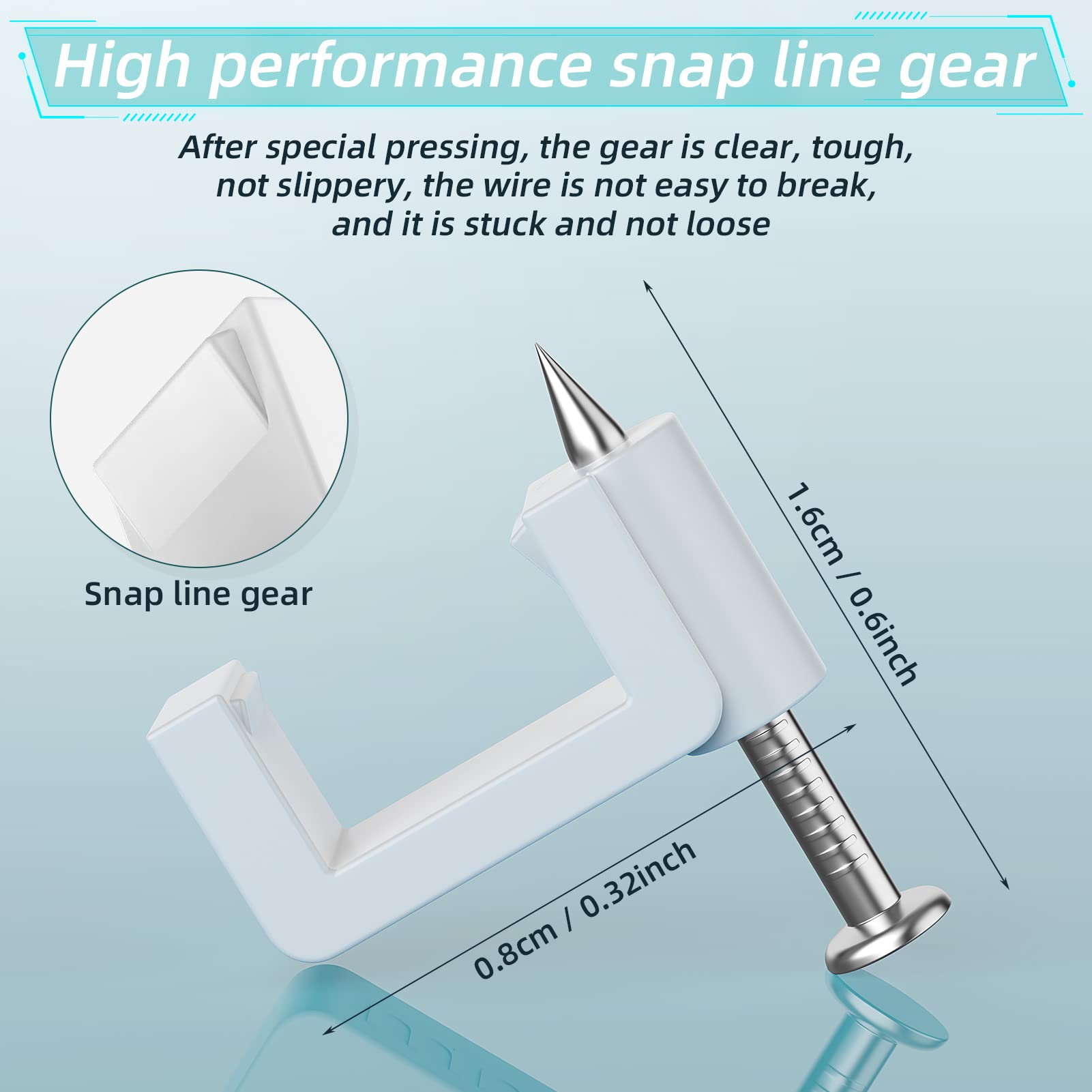 Cable Clips White   Aopockan Tech 100 Pieces Ethernet Cable Clips With Steel Nails 8Mm Cord Holder For Cat8 Cat7 Cat6 Flat Ether