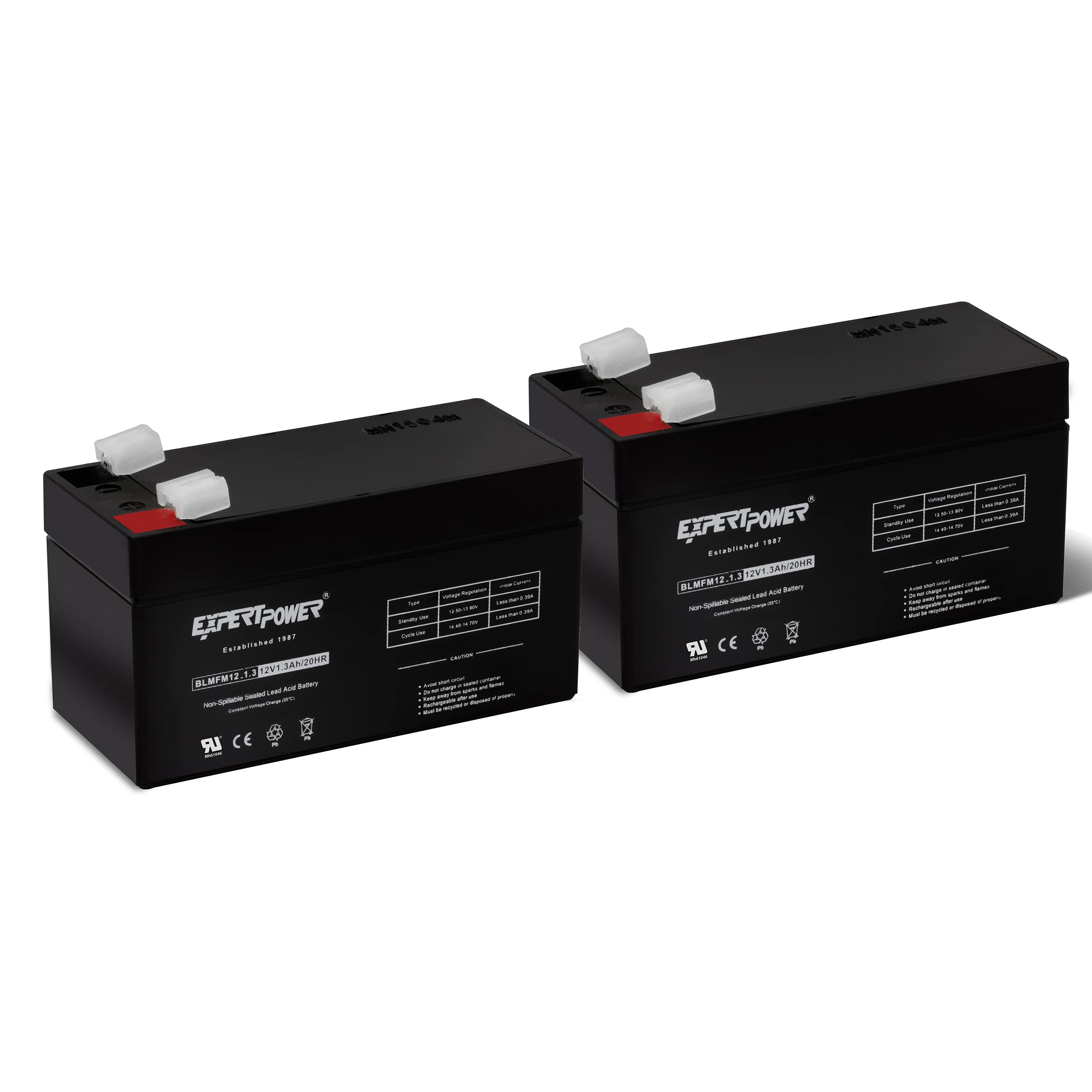 Expertpower 12V 13Ah Sla Rechargeable Battery With F1 Terminals  (2 Pack) Not A Replacement For Wp3_12