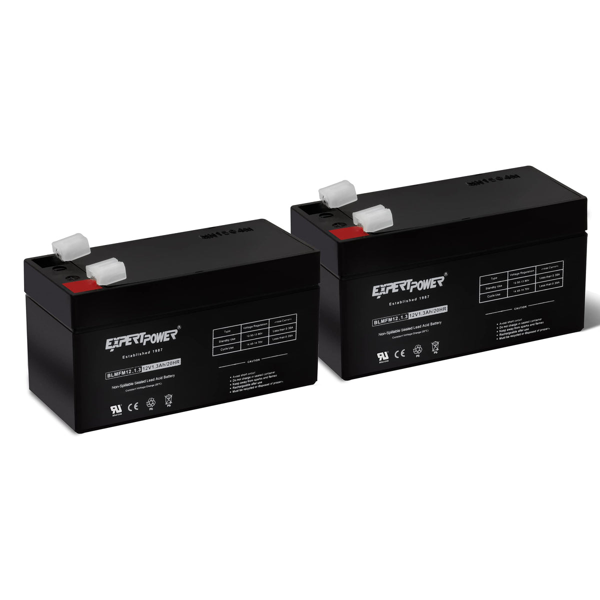 Expertpower 12V 13Ah Sla Rechargeable Battery With F1 Terminals  (2 Pack) Not A Replacement For Wp3_12