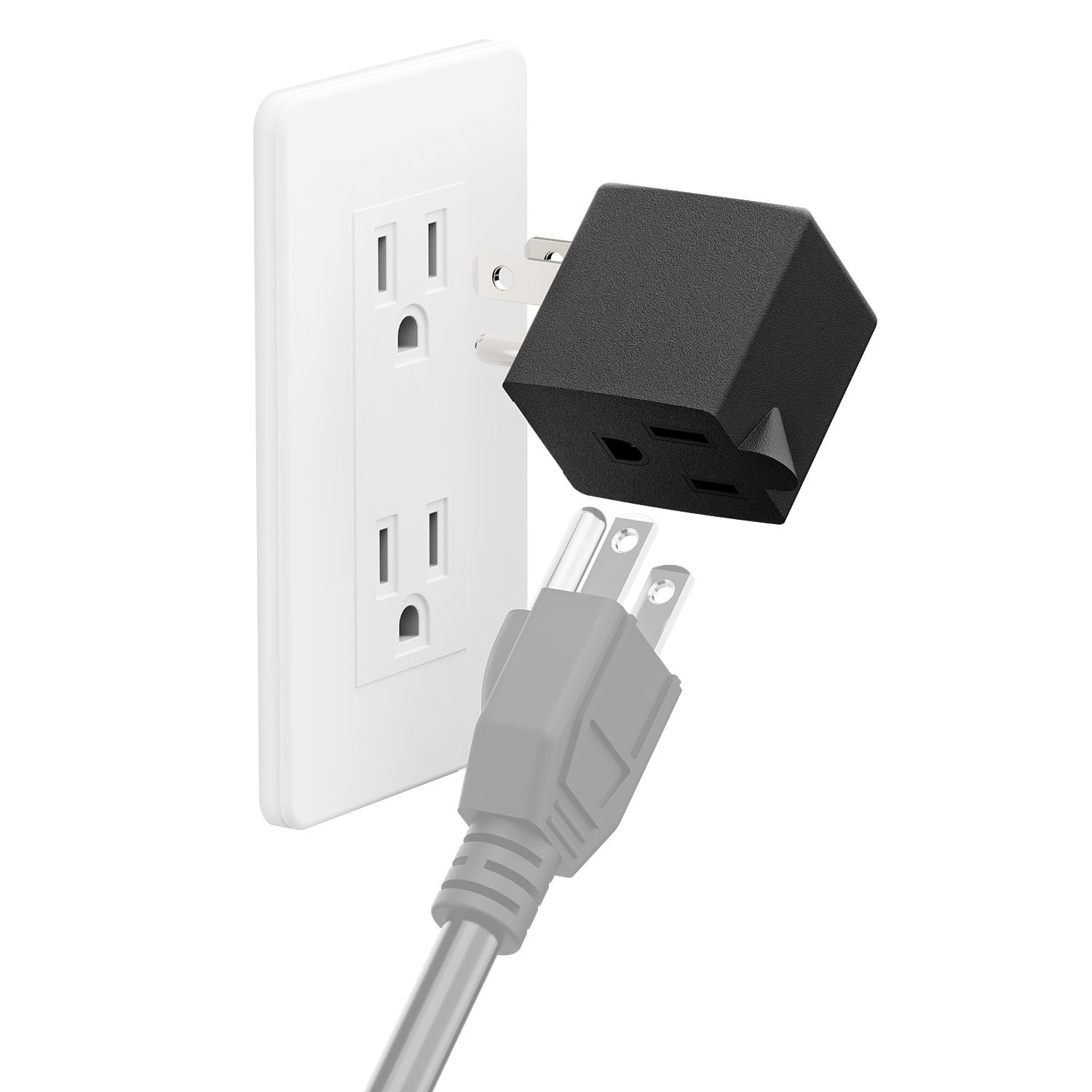 90 Degree Adapter Leftward Angled Angled Usa 3 Prong Male Female Adapter,90 Degree Angled Usa Male Female Power Adapter, 5 15P T