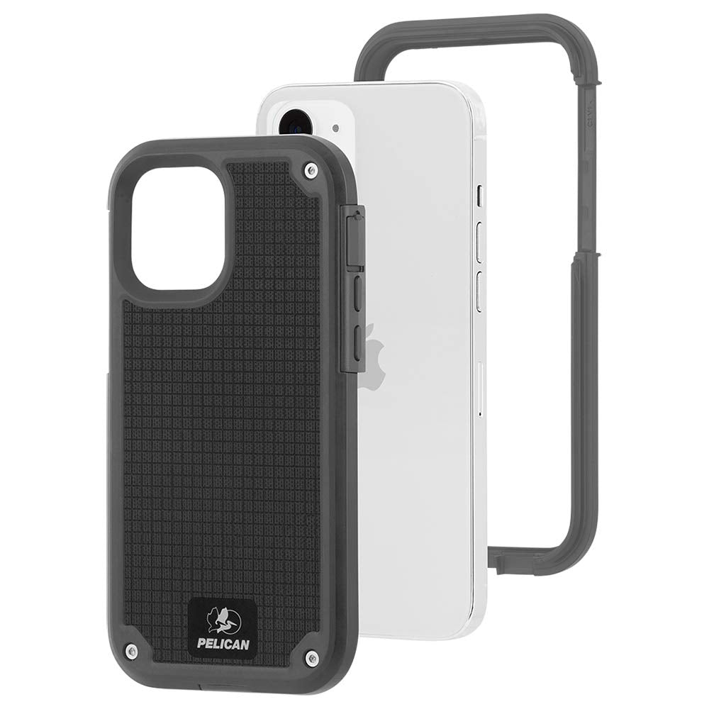 Pelican   Shield Series   G10 Case For Iphone 12 Mini (5G)   21 Ft Drop Protection   5.4 Inch   Gray