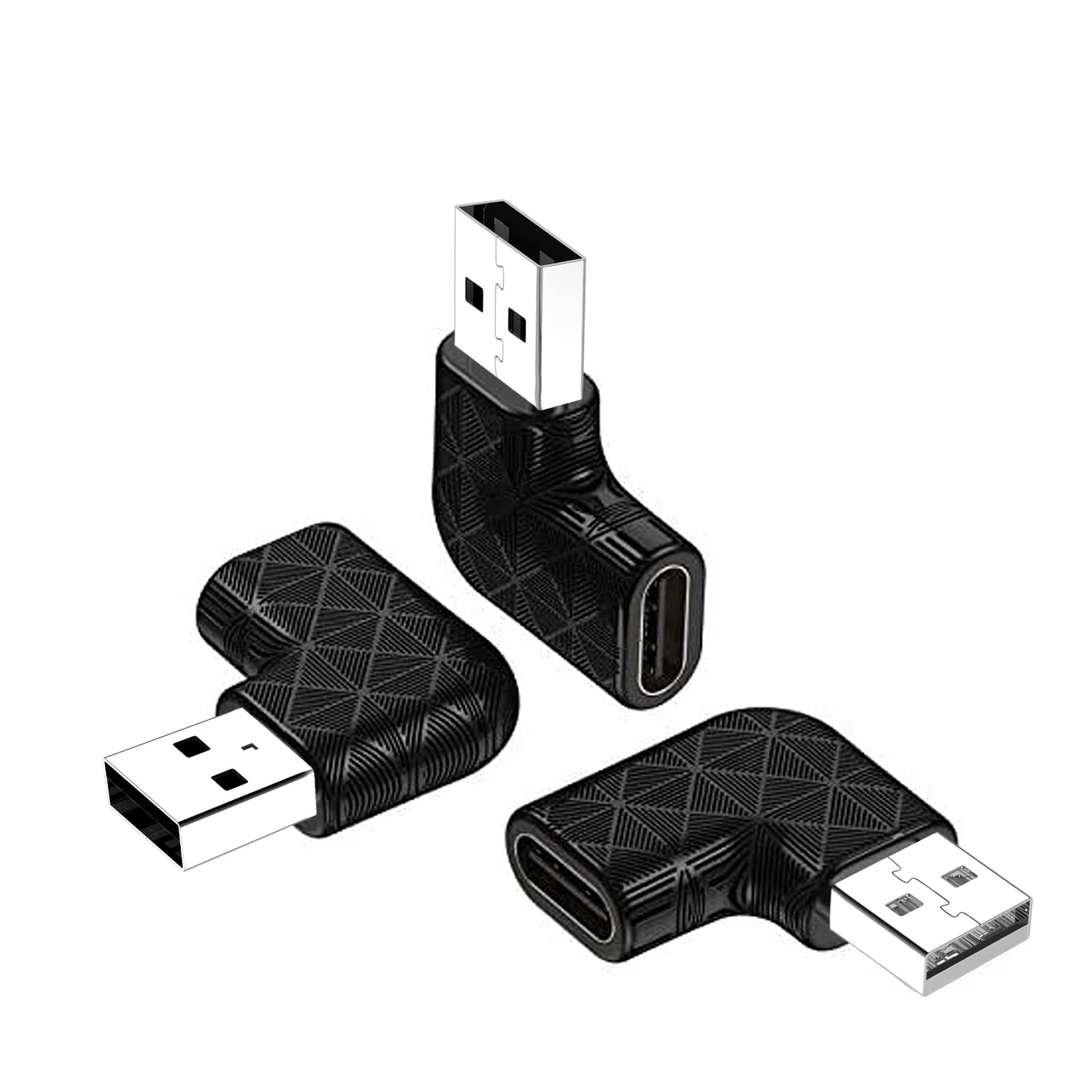 Usb C Female To Usb A Male Right Angle 90 Degree Adapter,Type C Charger Cable Power Converter For Apple Iphone 14 13 12 11 Pro M