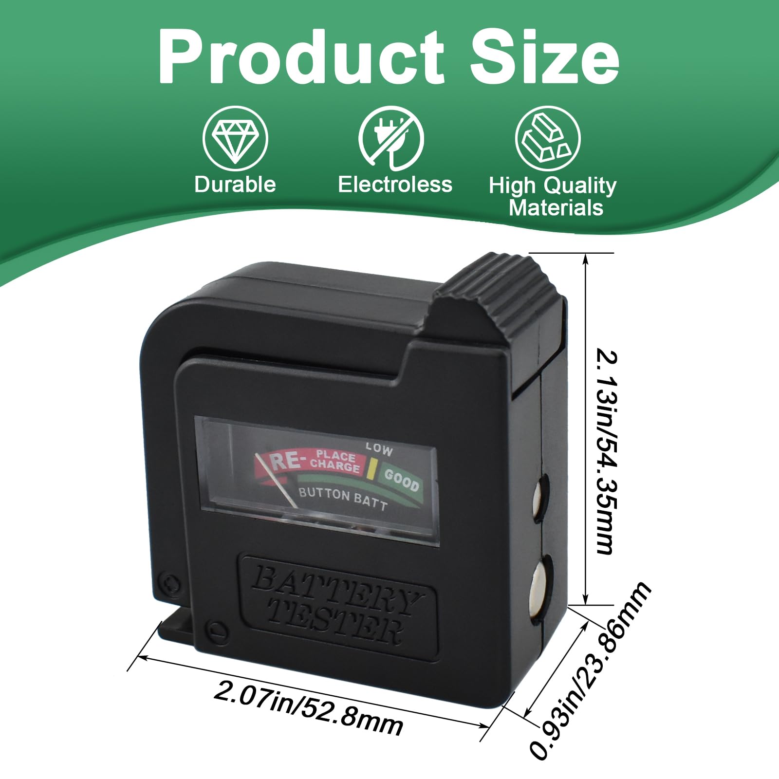 Ubanu 1Pc Bt 860 Universal Small Battery Volt Tester Checker, High Accuracy Portable Digital Battery Capacity Monitor For Aa Aaa