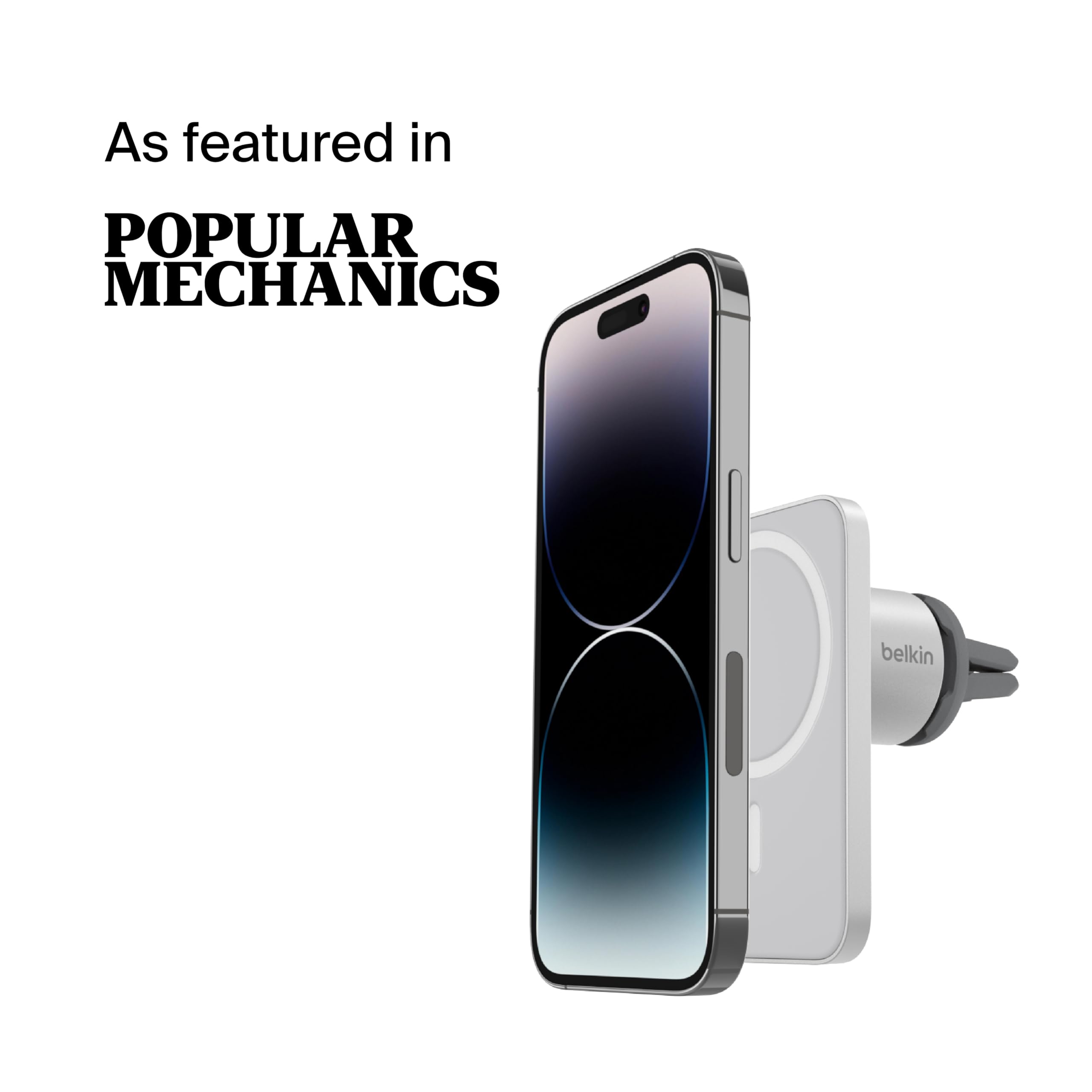 Belkin MagSafe Vent Mount Pro MagSafe iPhone Mount For Car   Silver