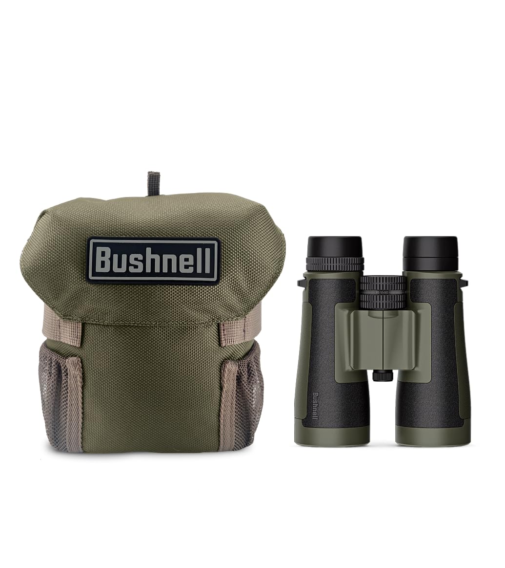 Bushnell R5 12X50 Binoculars With Vault Lite Bino Chest Harness, Phase 3 Coatings, Dielectric Coatings, Exo Barrier, Ipx7 Waterp