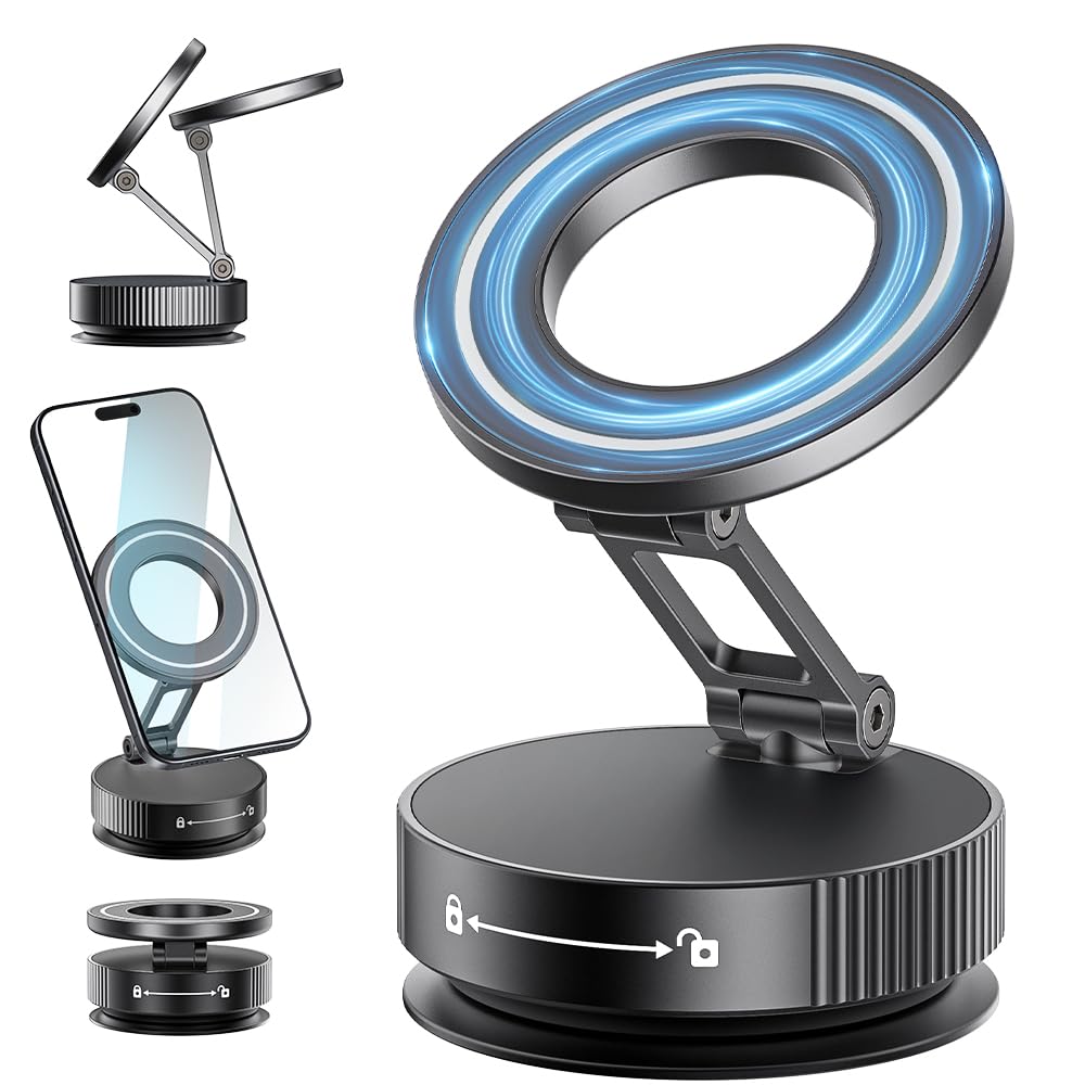 Etibig Vacuum Suction Magnetic Phone Holder For Car