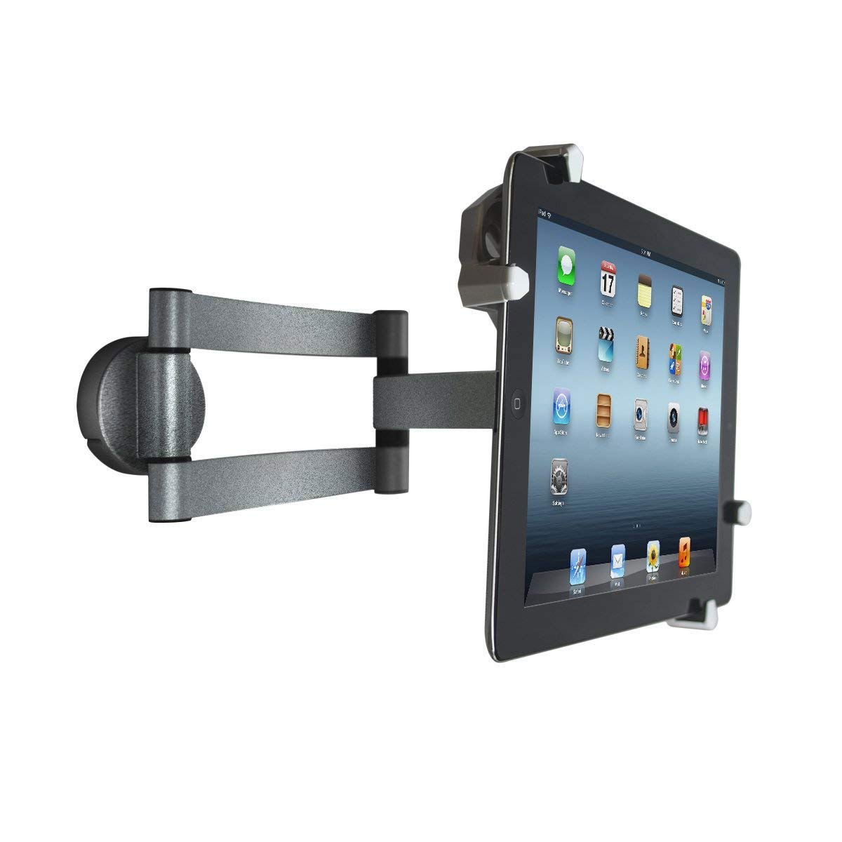 Matney Universal Tablet Wall Mount Holder   Adjustable Swivel Arm 360 Rotating Hands Free Flexible Viewing   Fits 2.25'' To 11''