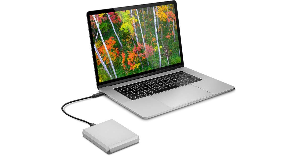 Lacie Mobile Drive, 4 Tb , External Hard Drive Hdd   Moon Silver, Usb C Usb 3.0, With Rescue Services (Sthg4000400)