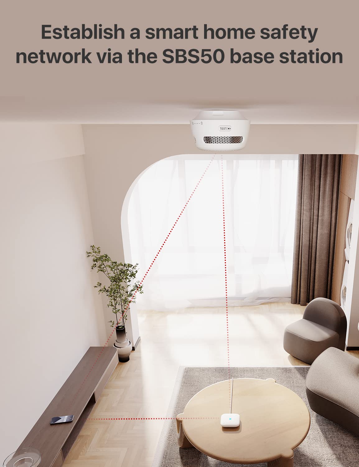 X Sense Smart Home Base Station, 2.4 Ghz Wi Fi Required, Enhance Your Home Safety Network With Up To 50 Devices, Model Sbs50