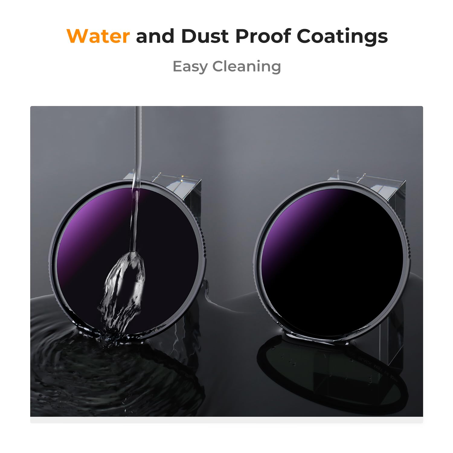 K&F Concept 82Mm Nd1000000 Ultra Dark Nd Camera Lens Filter 20 Stops Fixed Neutral Density Filter With 28 Multi Layer Coatings W